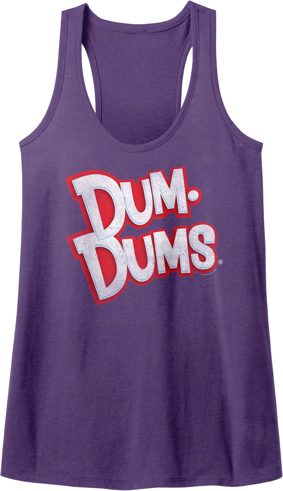 Ladies Dum-Dums Logo Racerback Tank Top