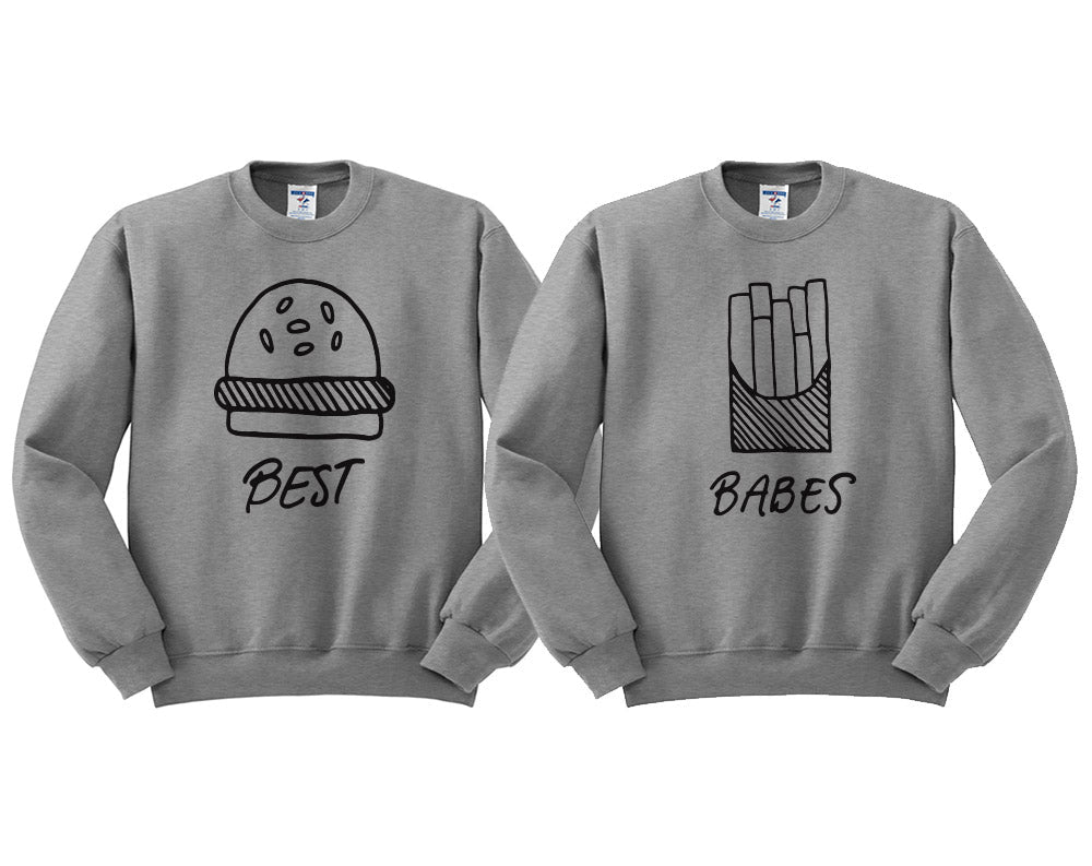 Best Babes Burger and Fries Duo Sweatshirt Set product image 3