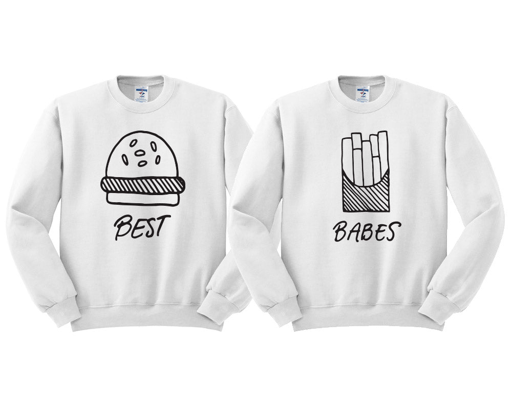 Best Babes Burger and Fries Duo Sweatshirt Set product image 2