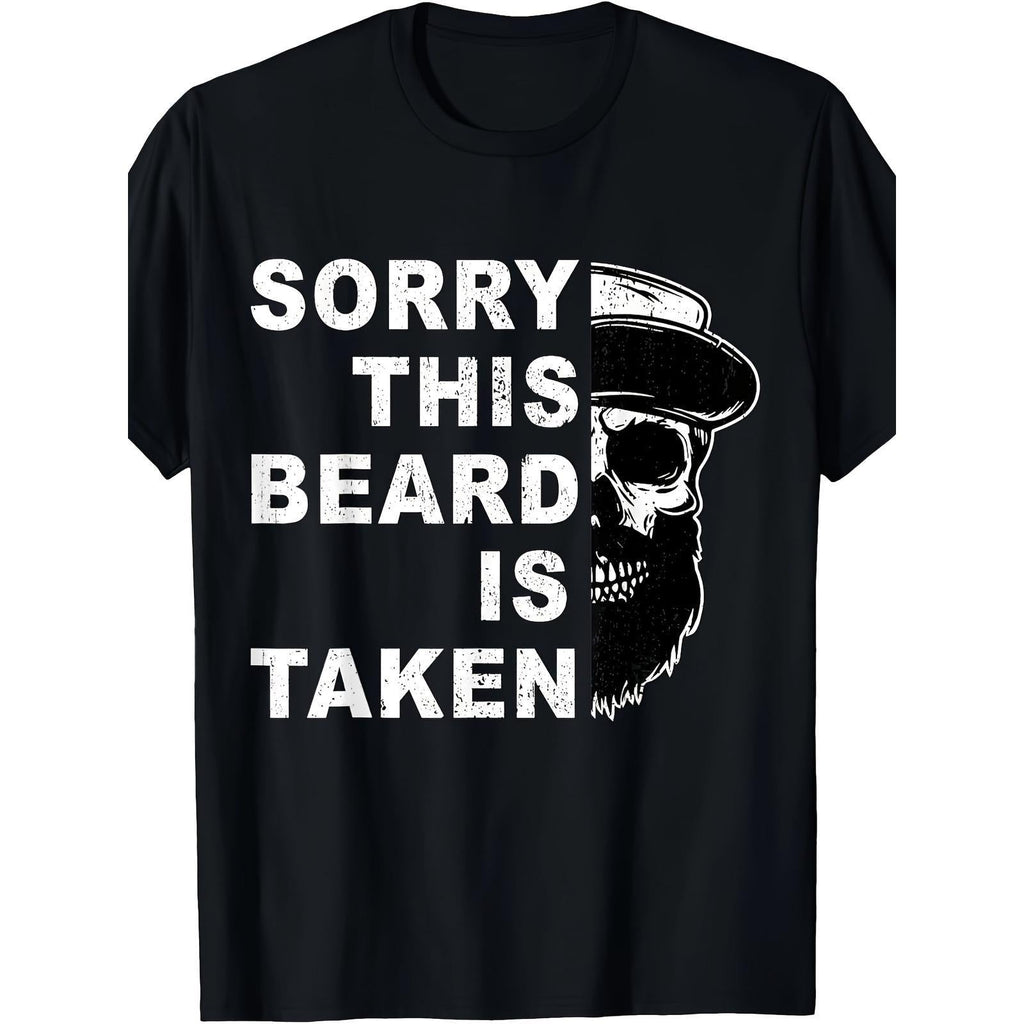 Sorry This Beard Is Taken Funny Skull Graphic Sarcastic product image 1