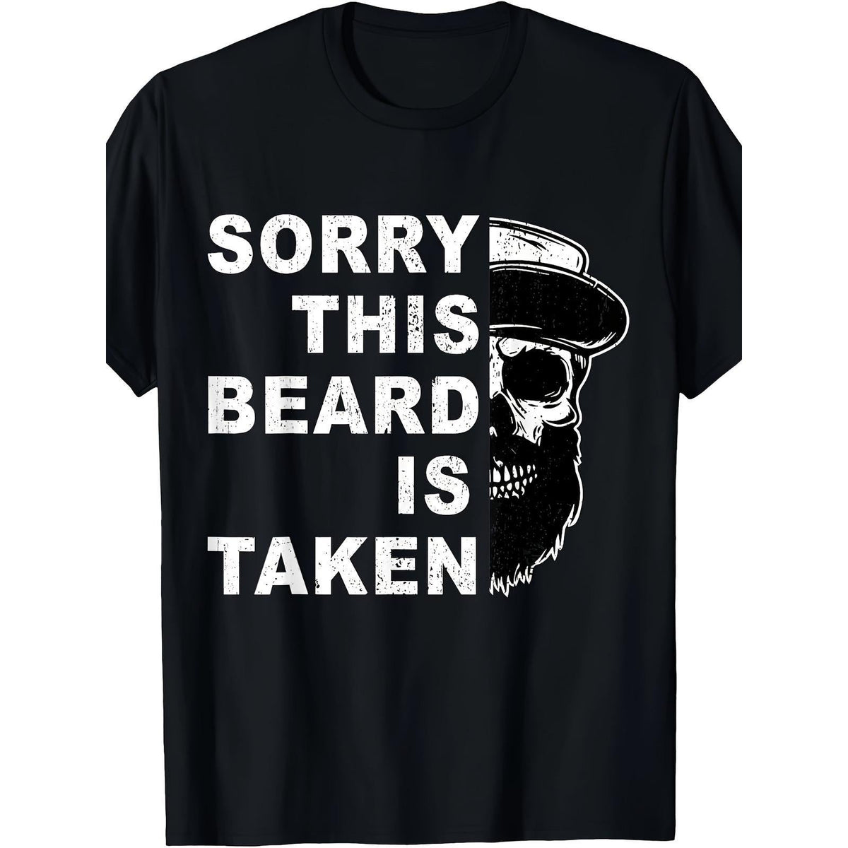 Sorry This Beard Is Taken Funny Skull Graphic Sarcastic product image 1