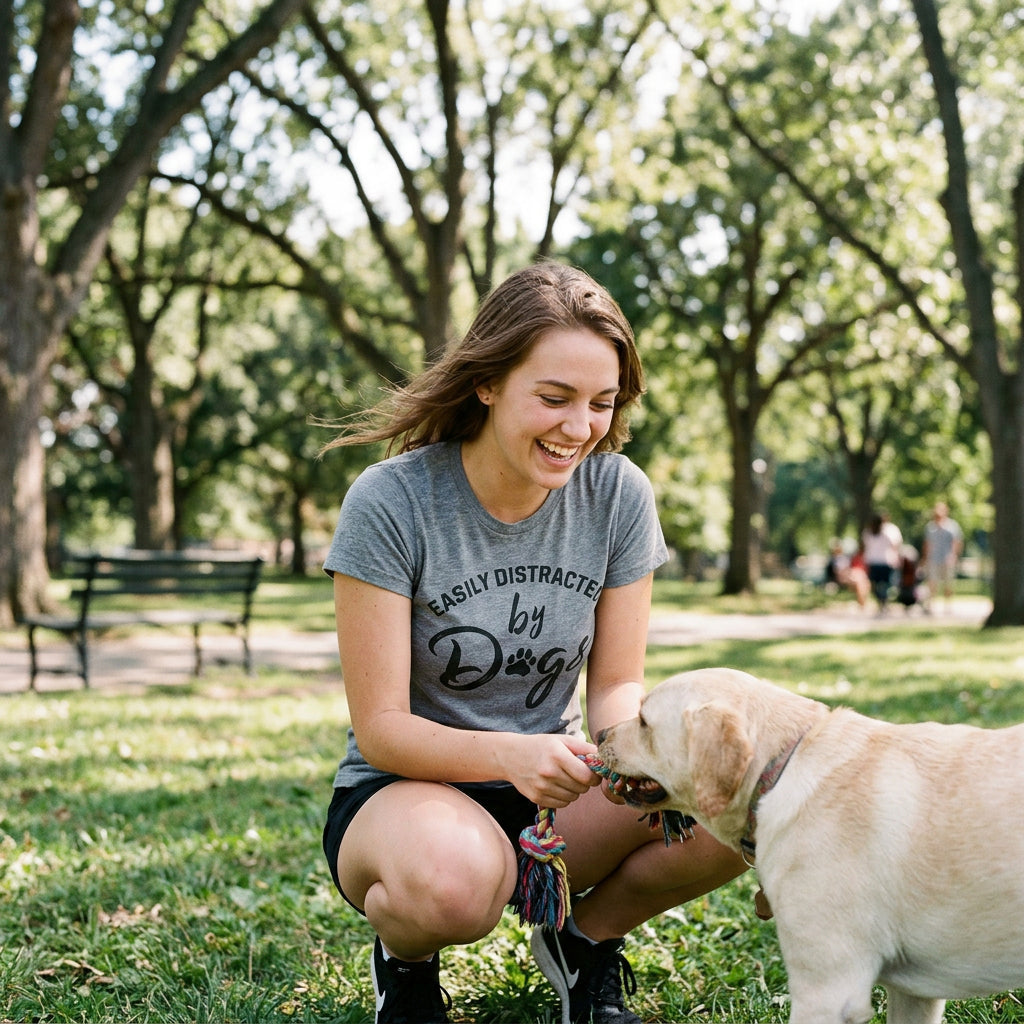 Easily Distracted By Dogs Women's T Shirt product image 13