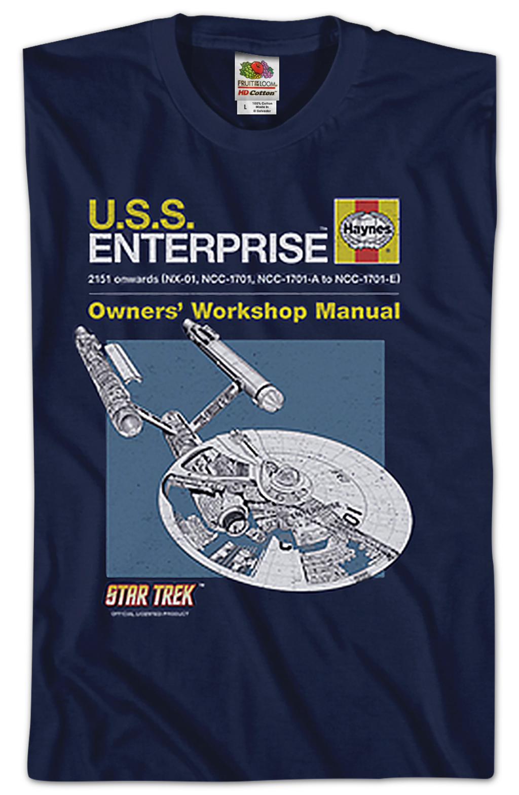 Enterprise Owners' Workshop Manual Star Trek T-Shirt product image 2