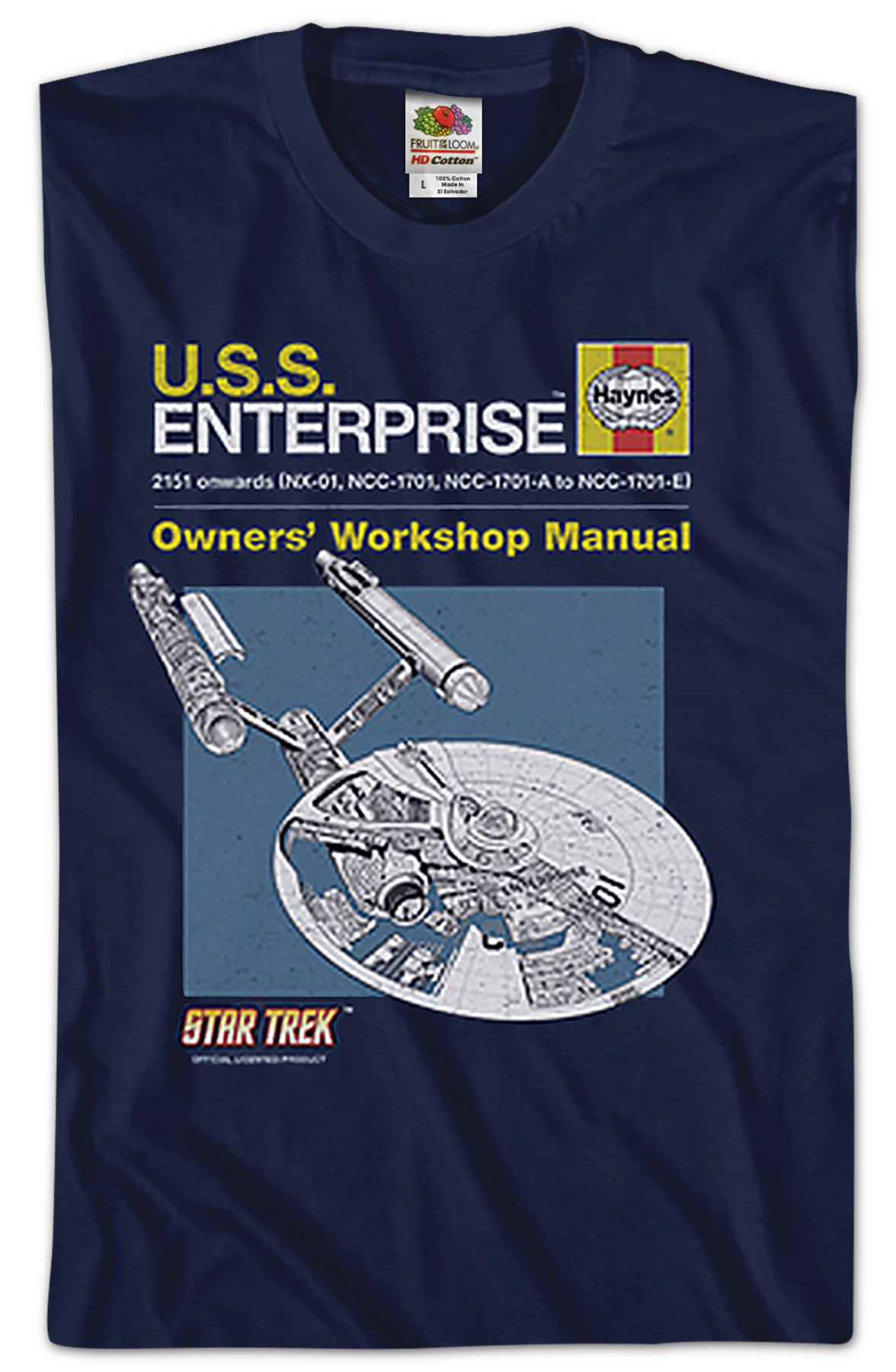 Enterprise Owners' Workshop Manual Star Trek T-Shirt product image 2
