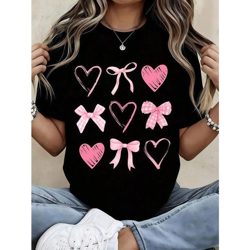 Women Clothes Beach Postcard Print Cream TShirt, Cute product image 1