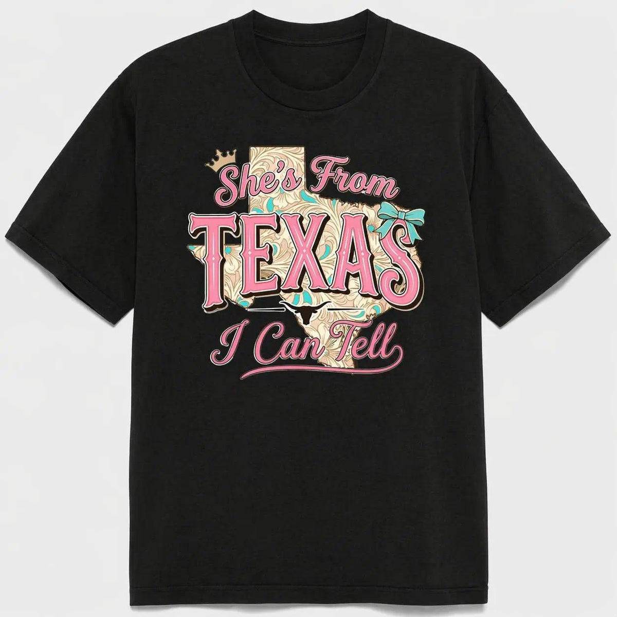 She's From Texas I Can Tell Cowgirl Graphic Tee for Women product image 10