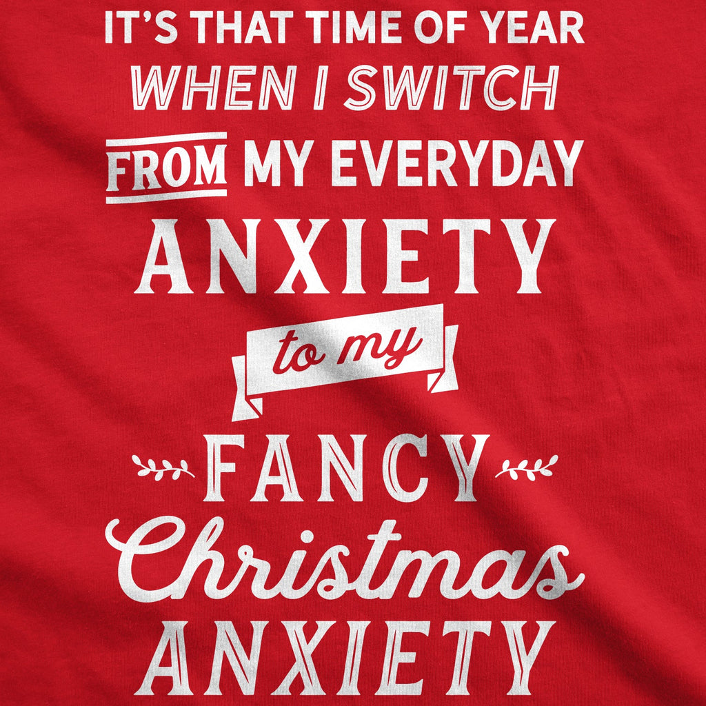 Fancy Christmas Anxiety Women's T Shirt product image 3