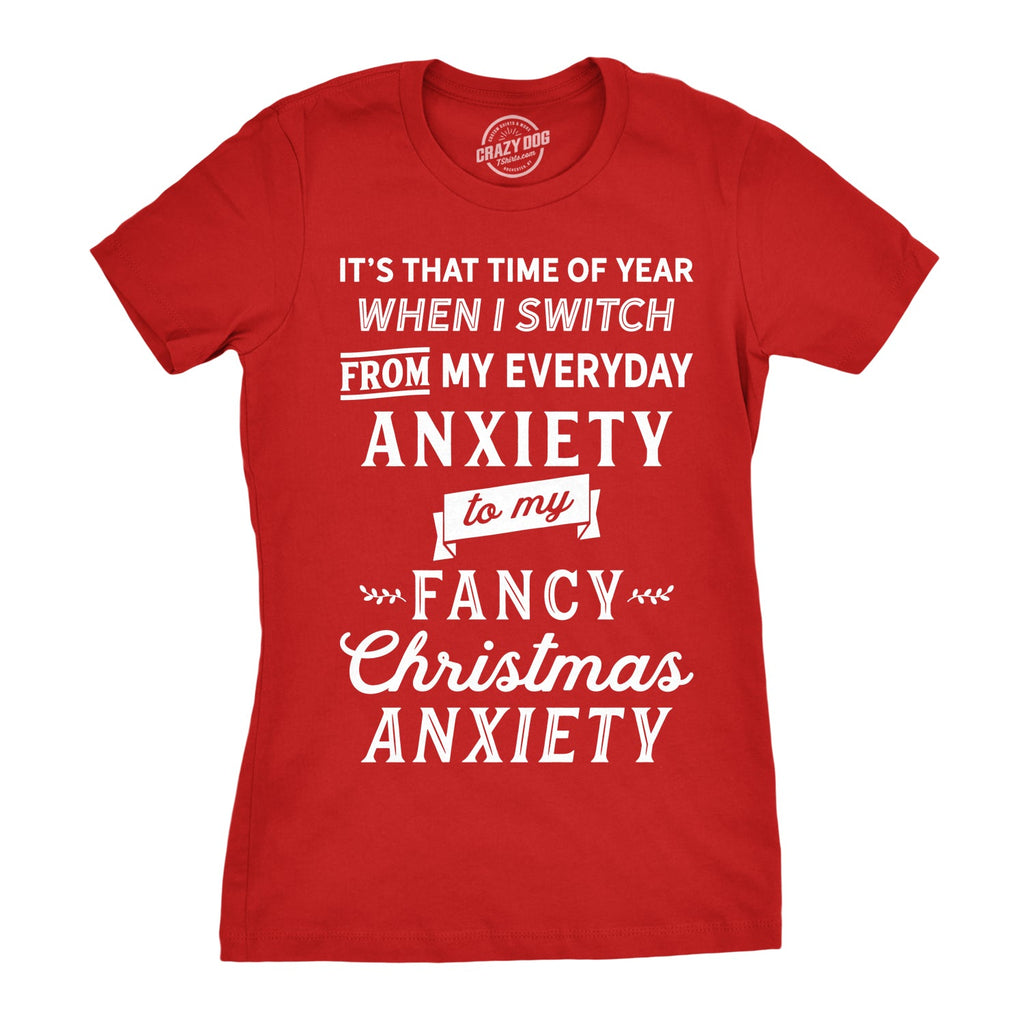 Fancy Christmas Anxiety Women's T Shirt product image 1