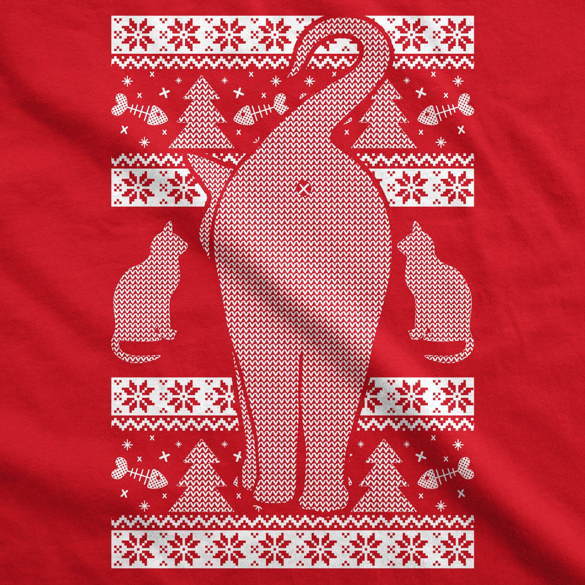 Festive Feline Butt Men's T Shirt product image 2