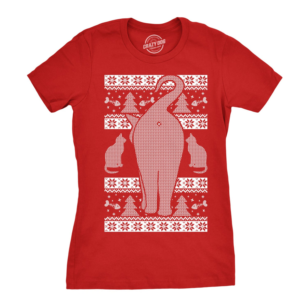 Festive Feline Butt Women's T Shirt product image 1