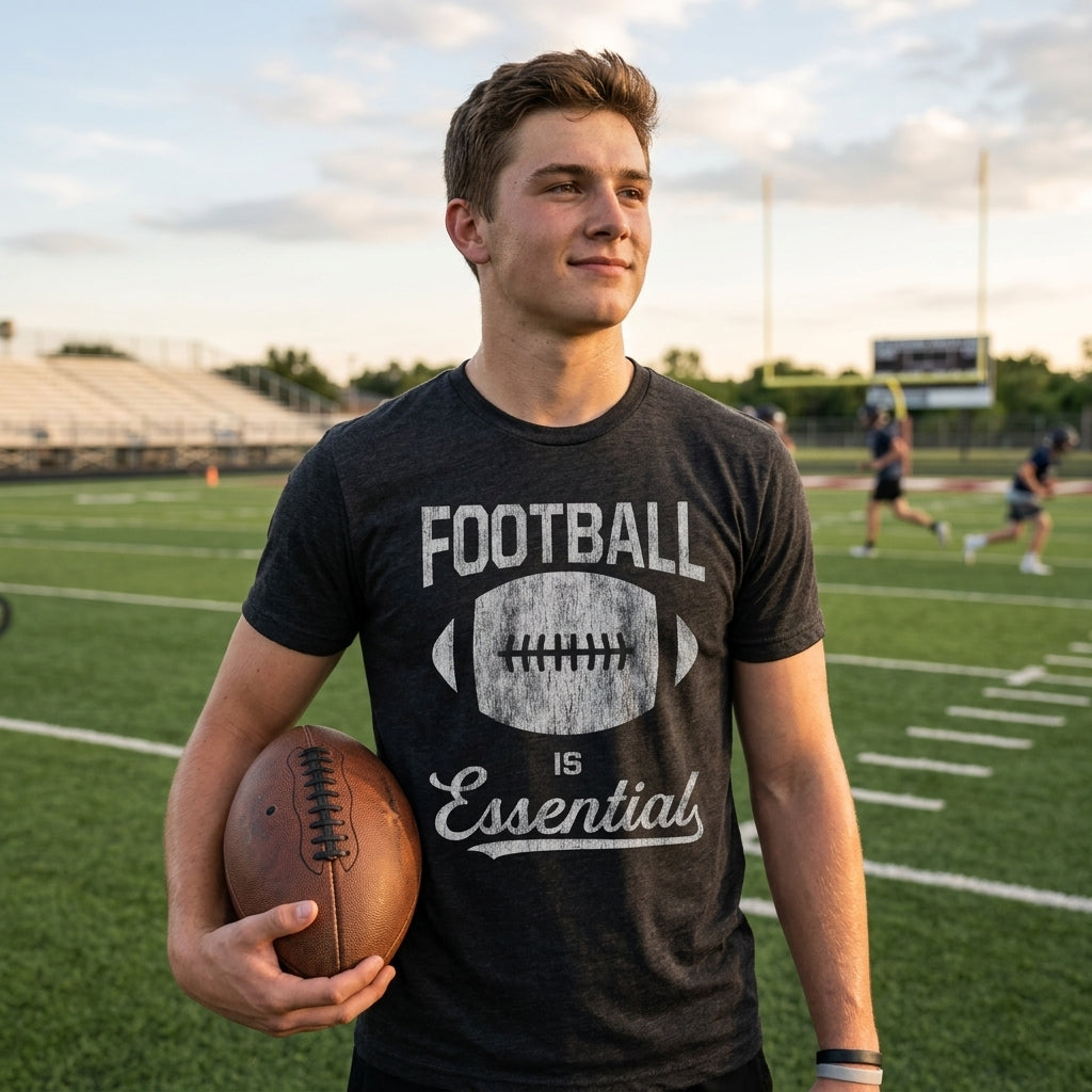 Football Is Essential Men's T Shirt product image 2