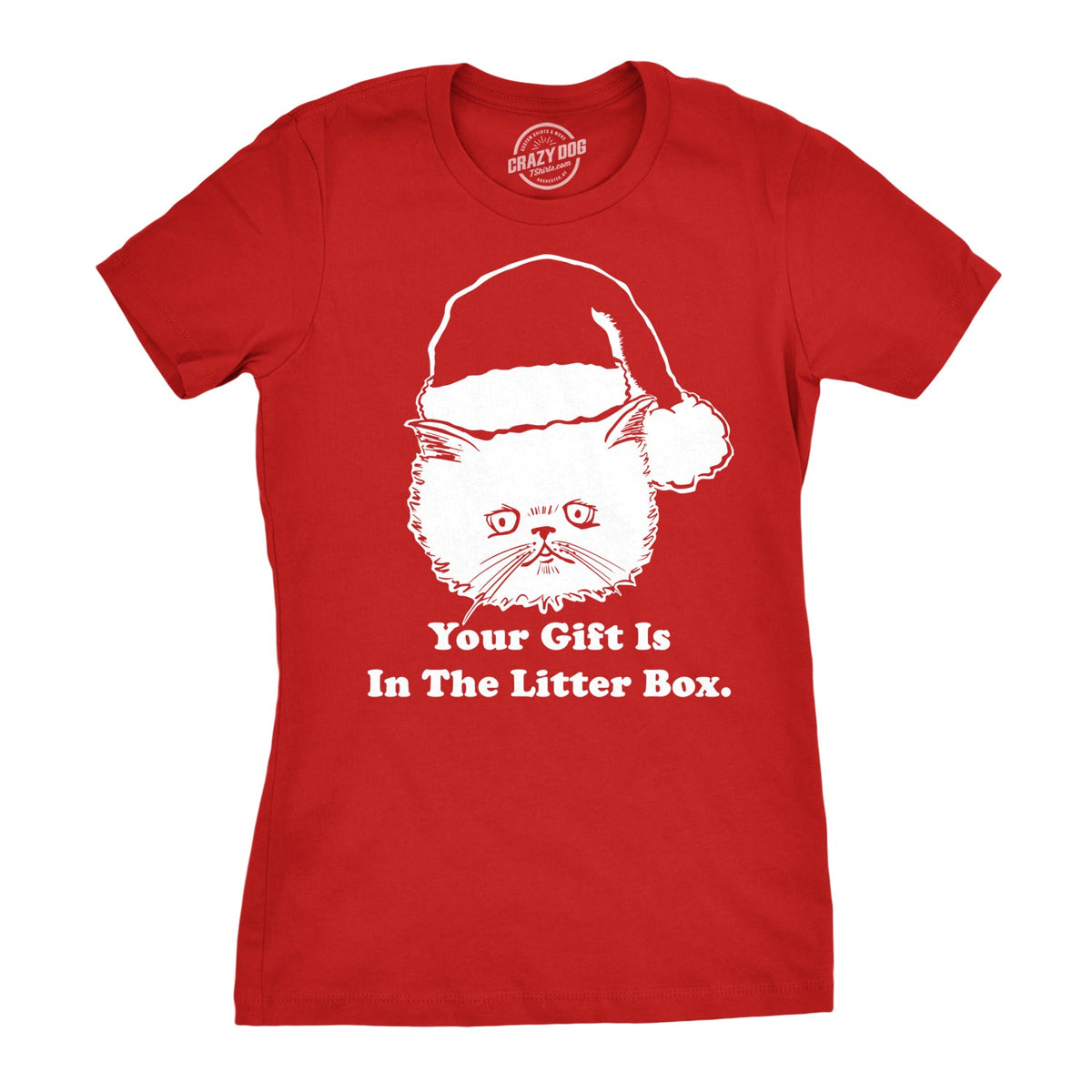 Gift Is In The Litter Box Women's T Shirt product image 1