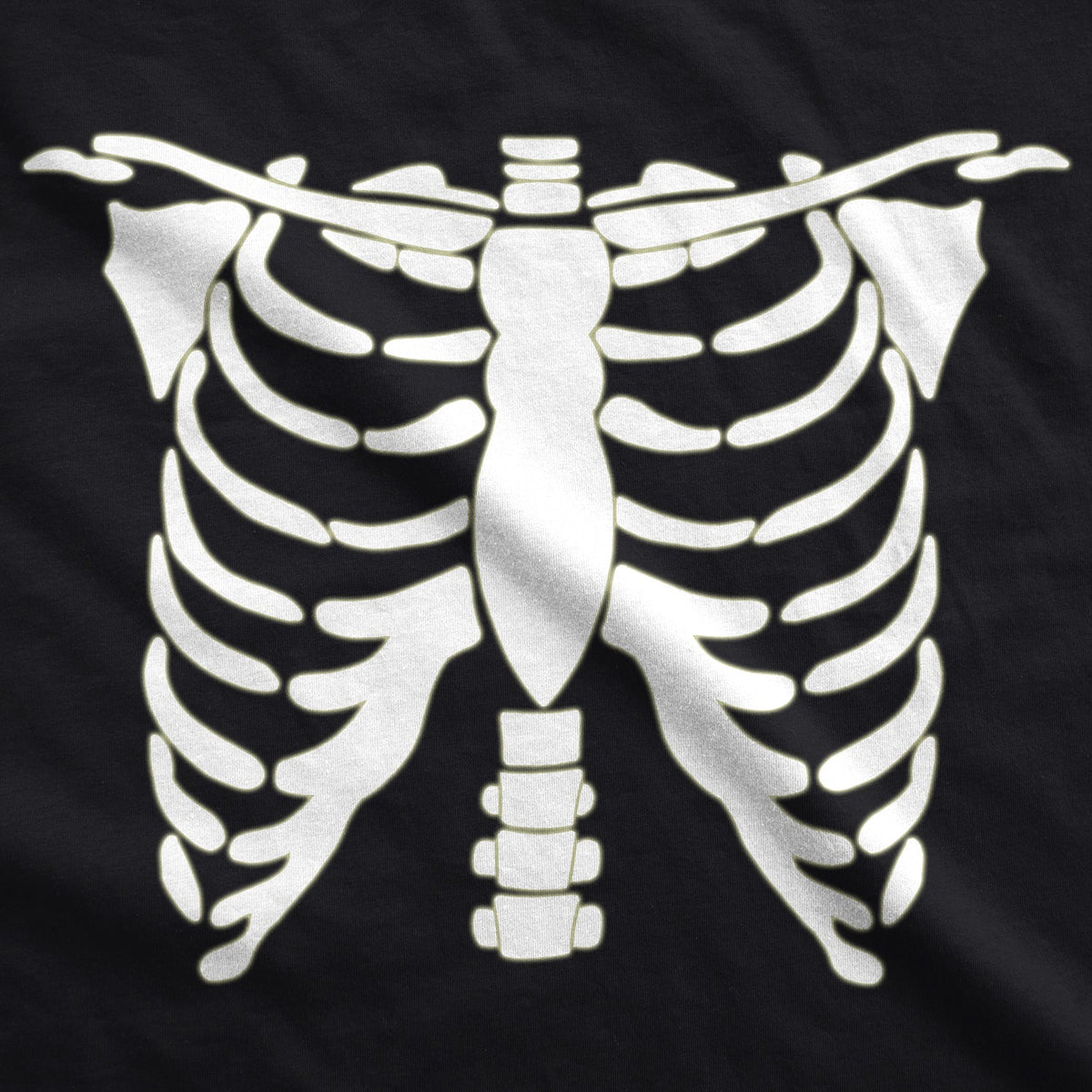 Glowing Skeleton Rib Cage Halloween Men's T Shirt product image 3
