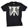 Glowing Skeleton Rib Cage Halloween Men's T Shirt product image 1