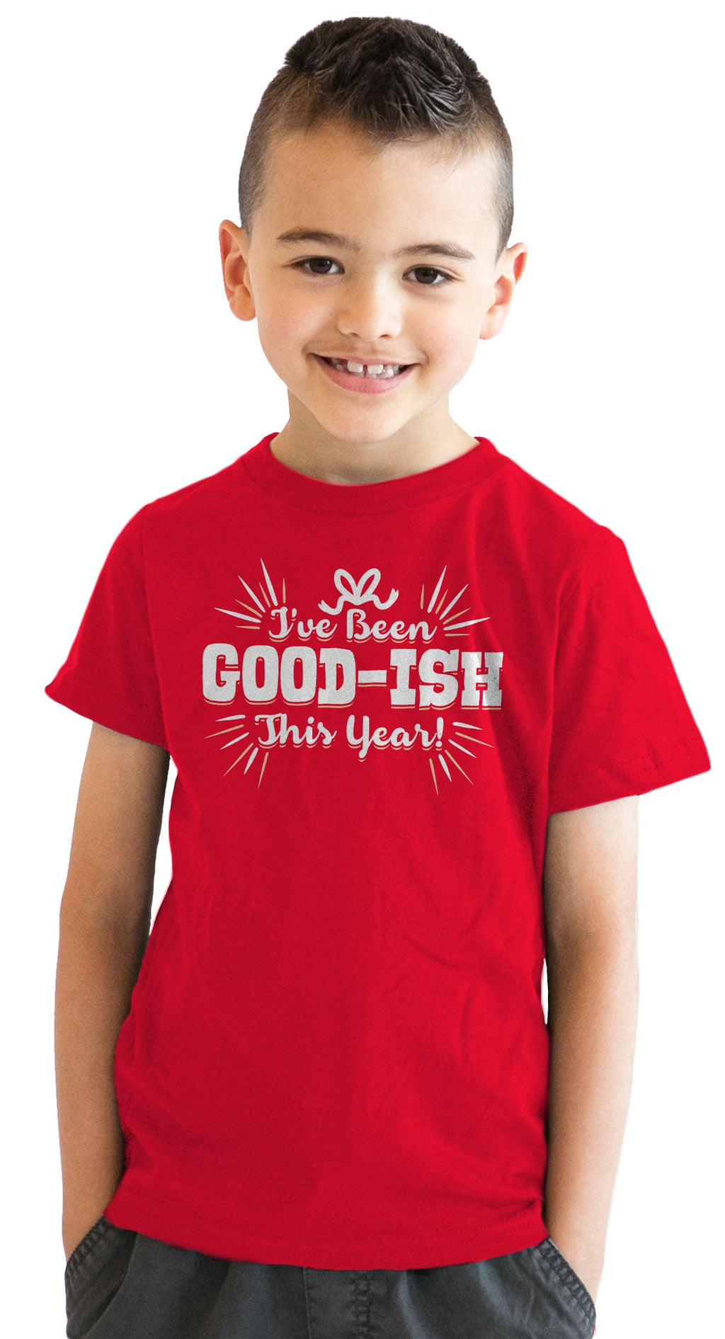 I've Been Goodish This Year Youth T Shirt product image 1