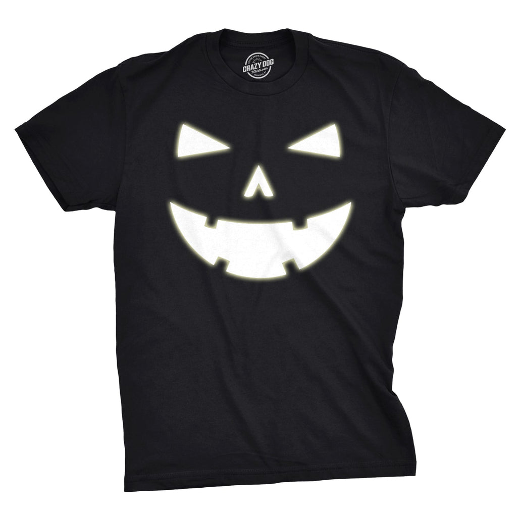 Happy Tooth Glowing Pumpkin Face Men's T Shirt product image 1