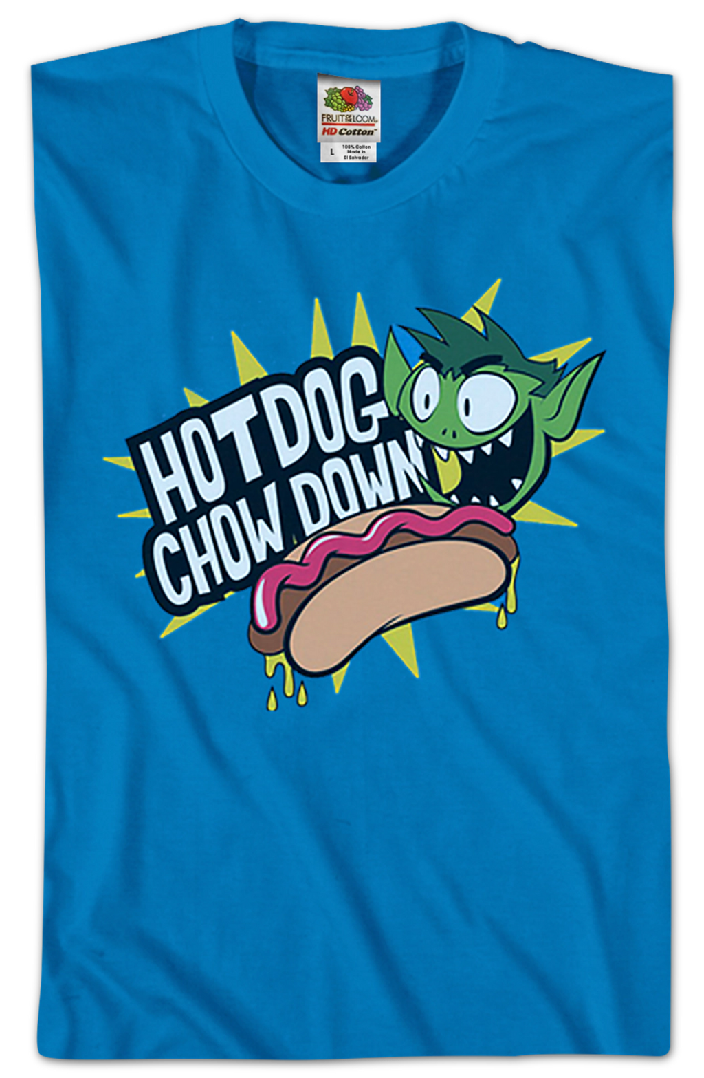 Hot Dog Chow Down Teen Titans Go T-Shirt product image 2