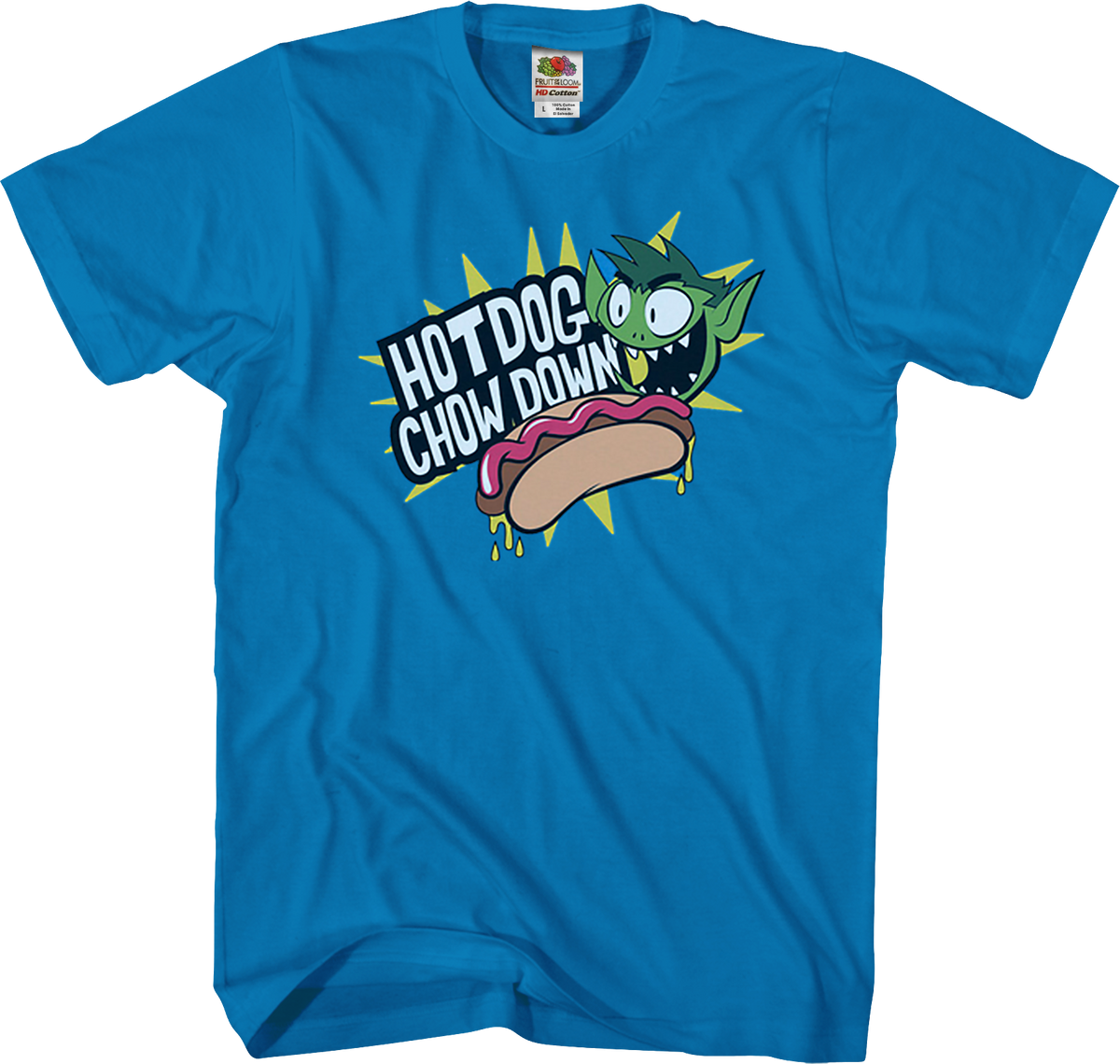 Hot Dog Chow Down Teen Titans Go T-Shirt product image 1