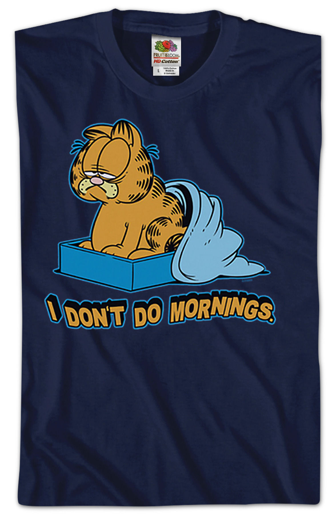 I Don't Do Mornings Garfield T-Shirt product image 2