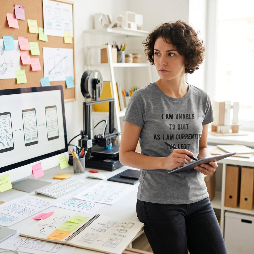 I Am Unable To Quit As I Am Currently Too Legit Women's T product image 4