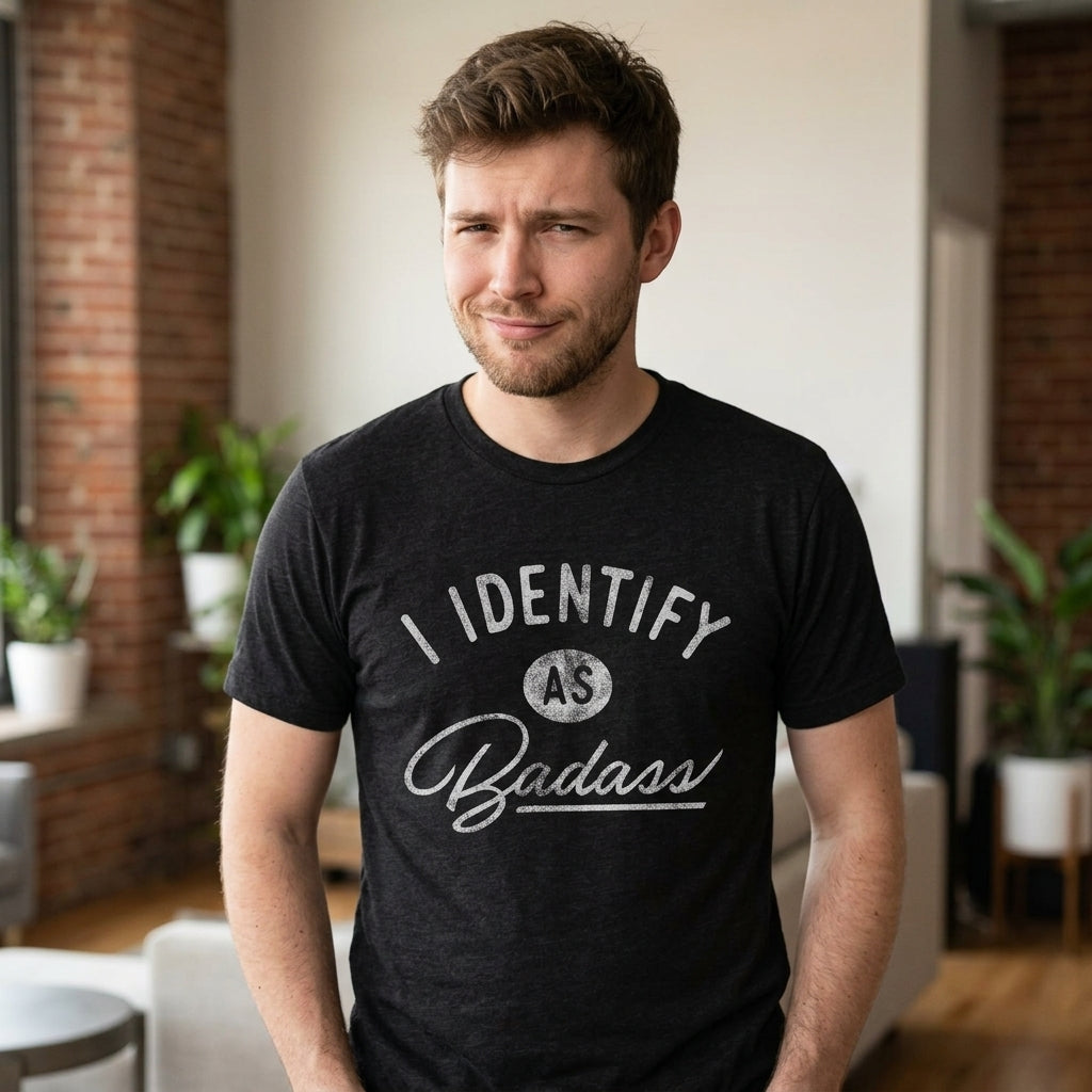 I Identify As A Badass Men's T Shirt product image 2
