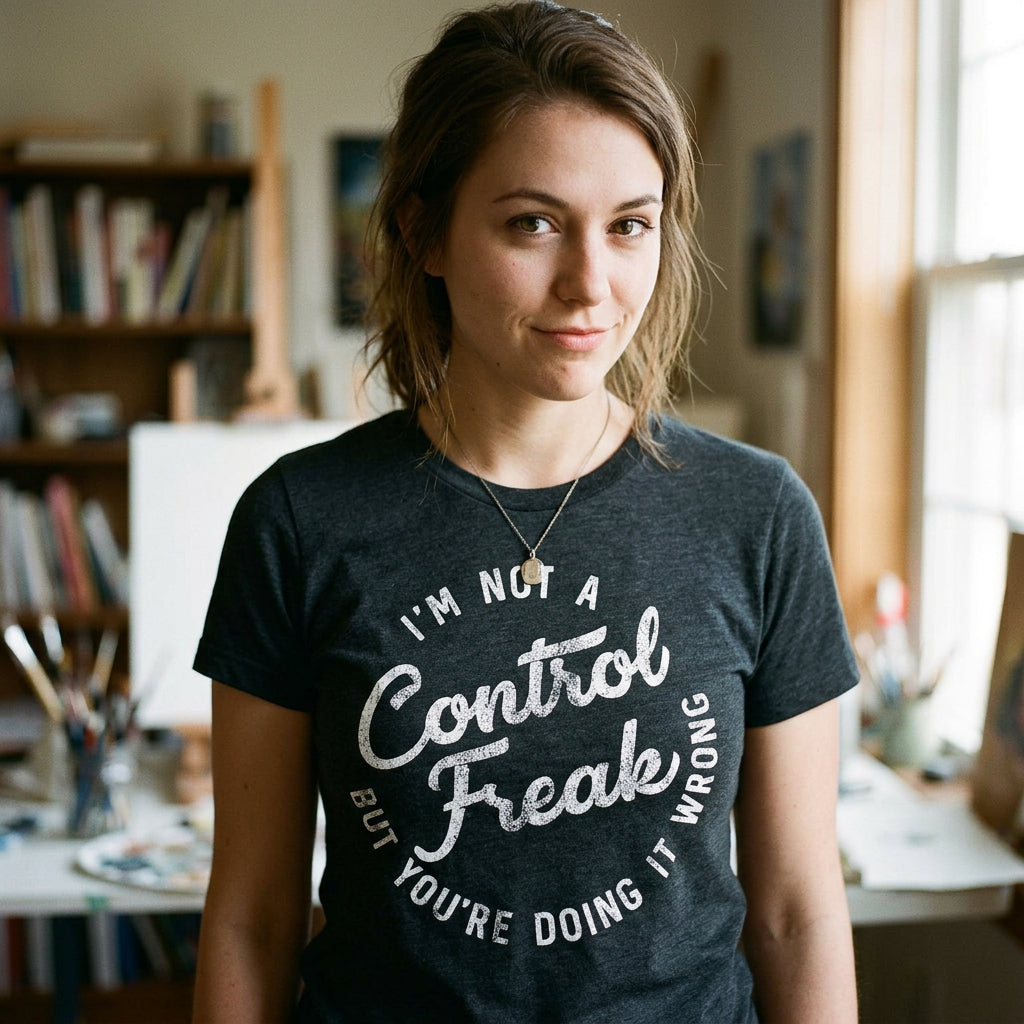 I'm Not A Control Freak Women's T Shirt product image 6