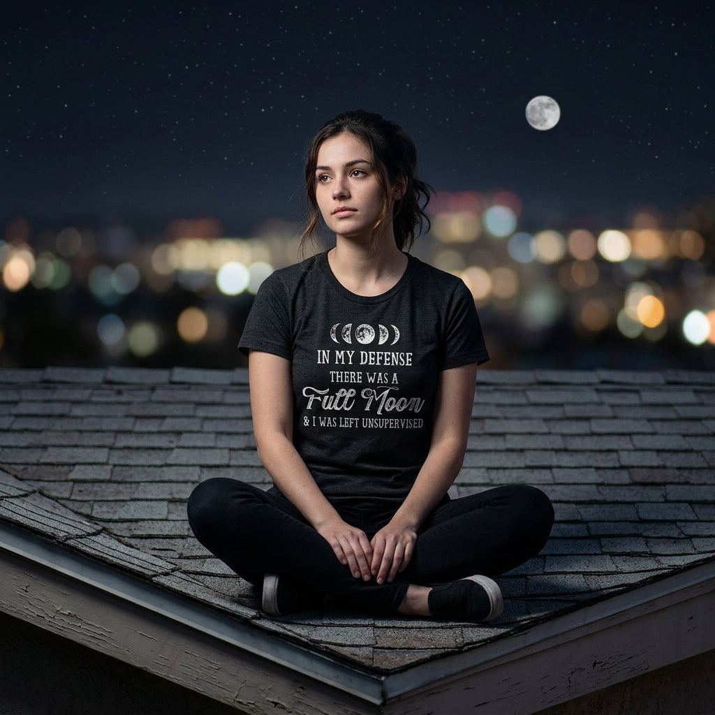 In My Defense There Was A Full Moon Women's T Shirt product image 2