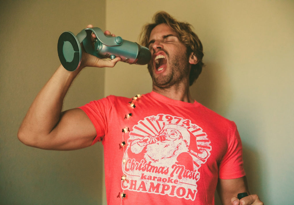 Christmas Music Karaoke Champion Men's T Shirt product image 4