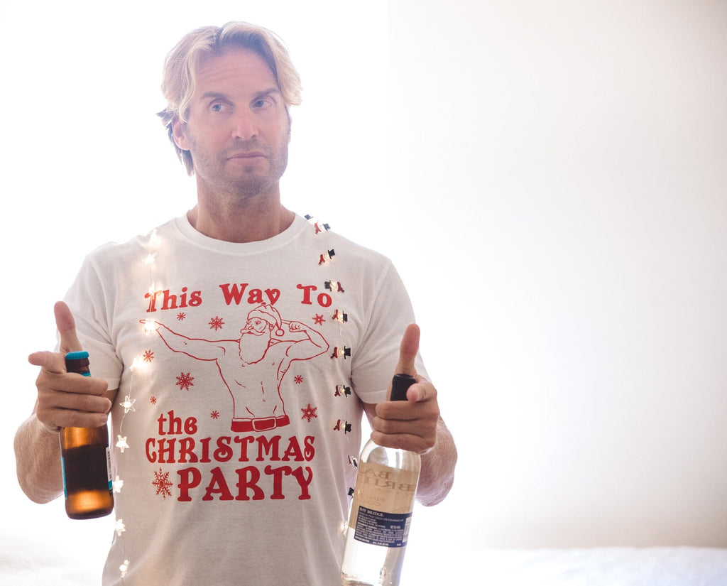 This Way To The Christmas Party Men's T Shirt product image 4