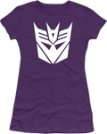 Ladies Purple Decepticons Logo Transformers Shirt product image 1