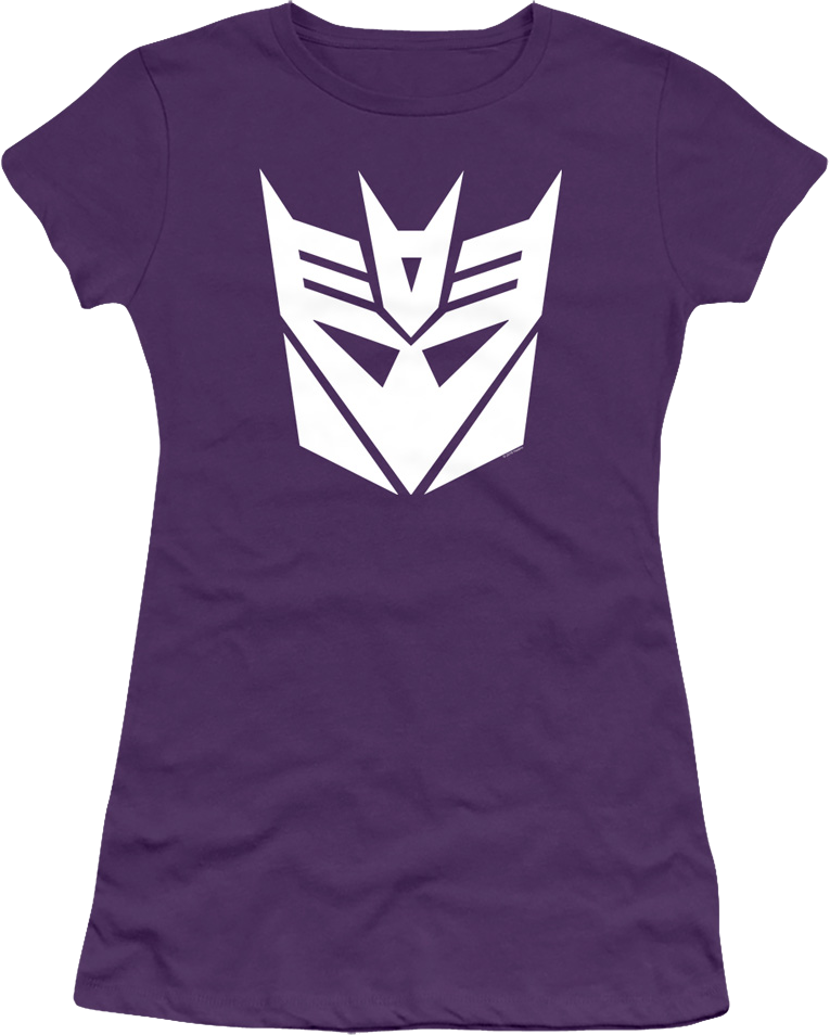 Ladies Purple Decepticons Logo Transformers Shirt product image 1