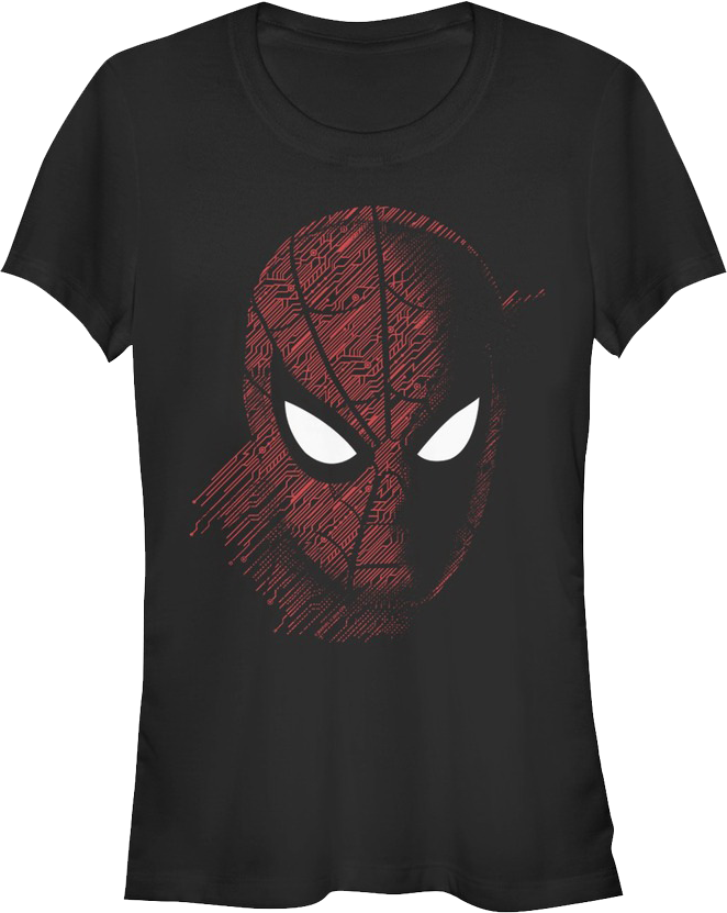 Ladies Tech Portrait Spider-Man Shirt