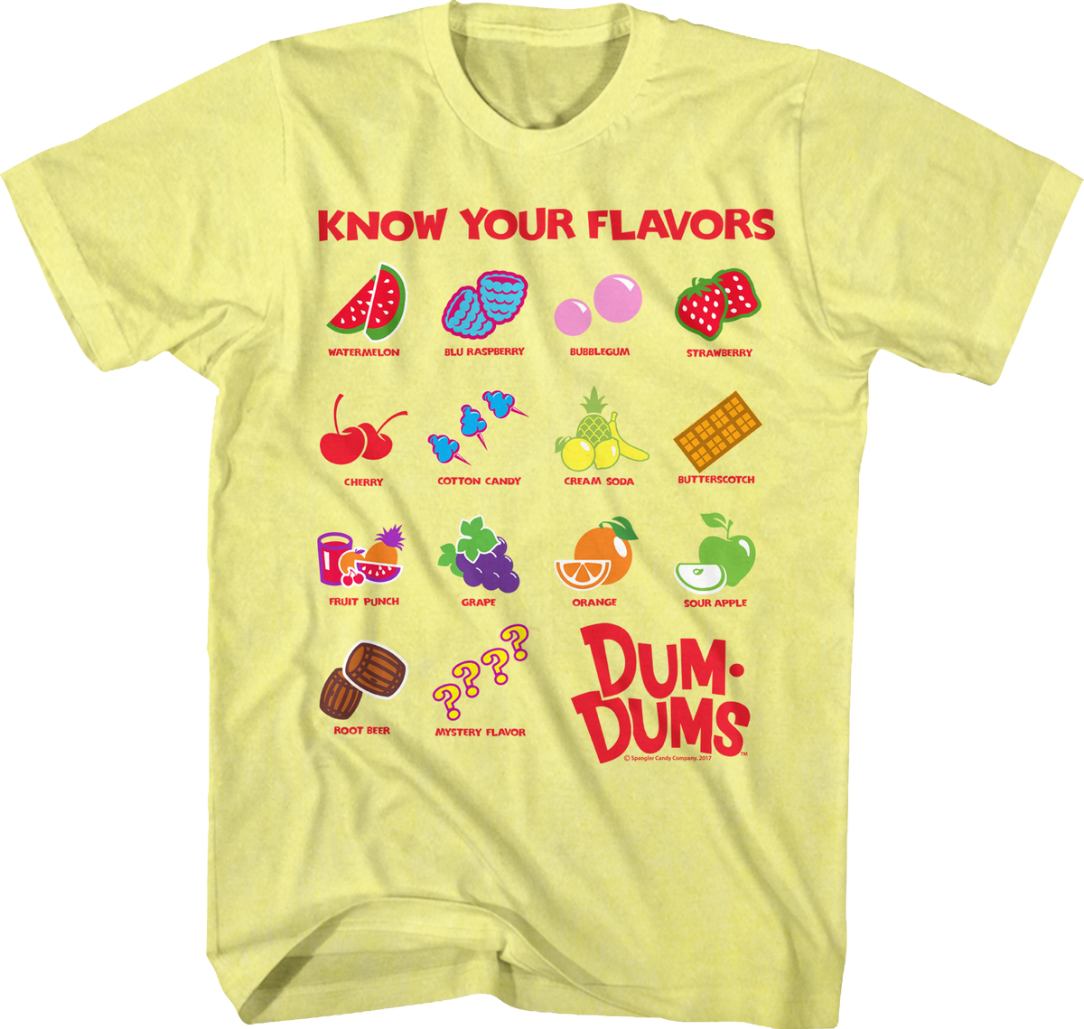Know Your Flavors Dum-Dums T-Shirt product image 1