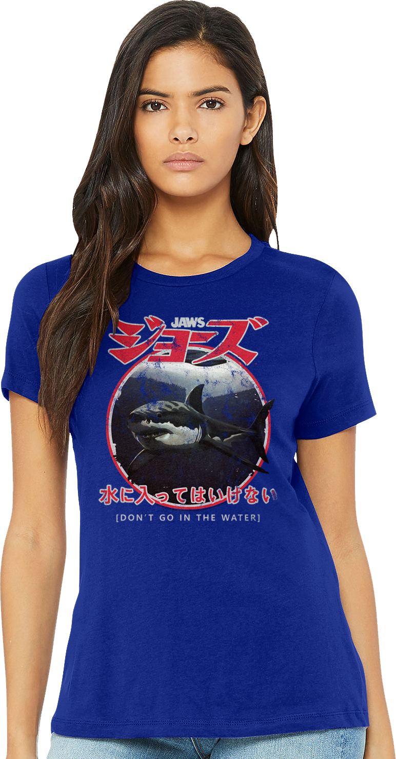 Womens Japanese Don't Go In The Water Jaws Shirt product image 1