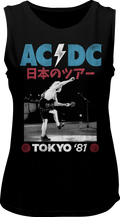 Ladies Tokyo '81 ACDC Muscle Tank Top