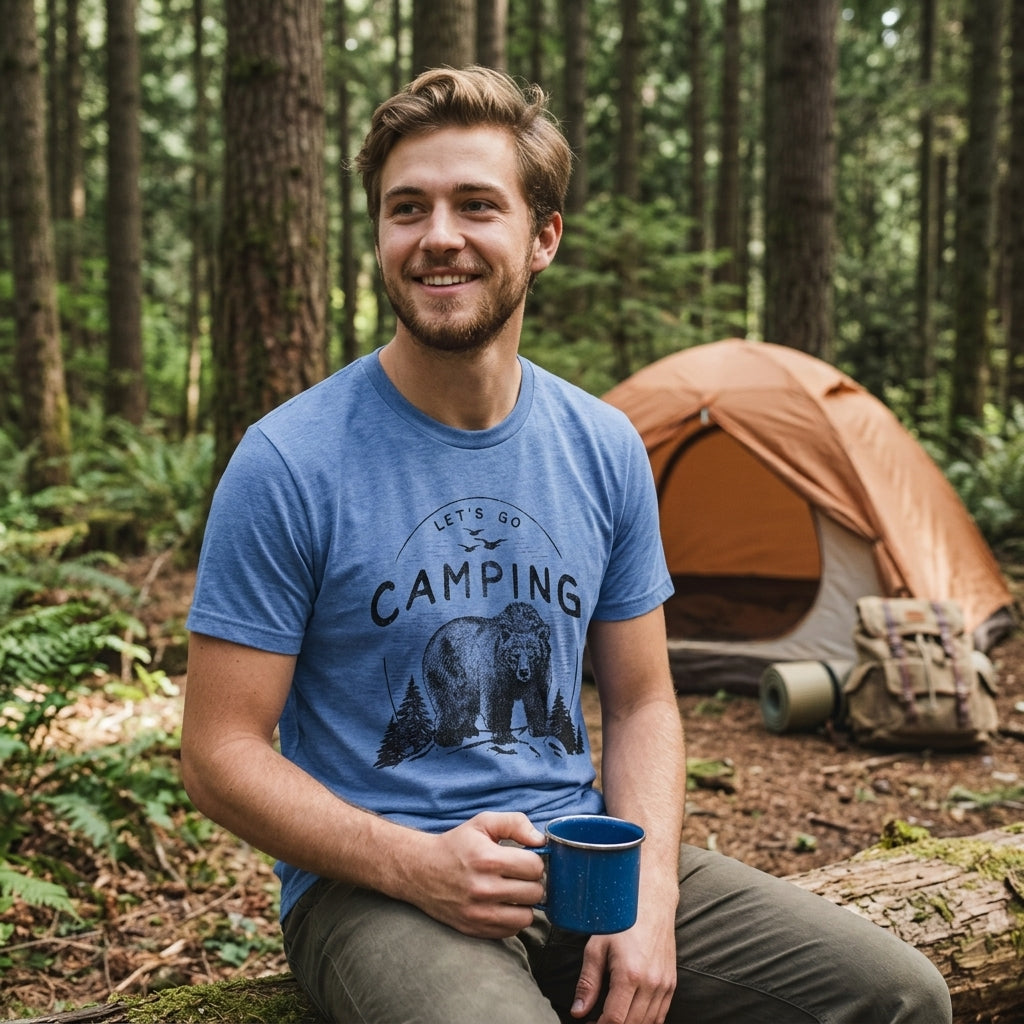 Let's Go Camping Men's T Shirt product image 2