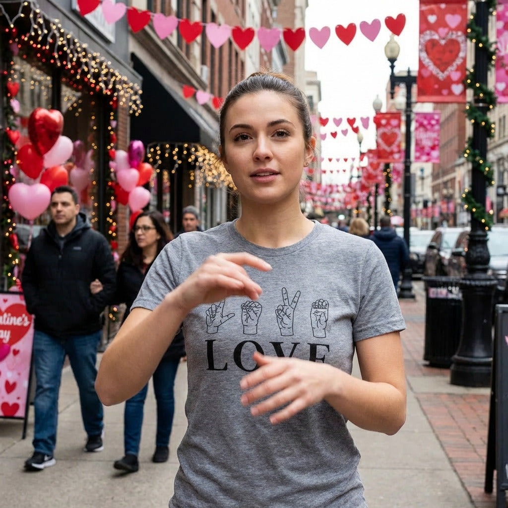 Love Sign Language Women's T Shirt product image 4