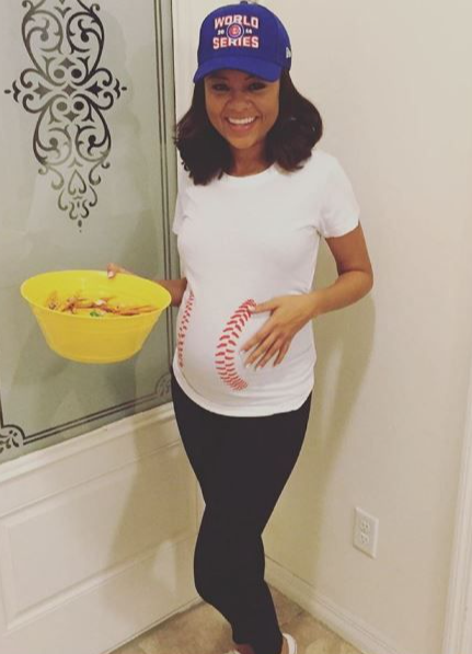 Baseball Laces Maternity T Shirt product image 4