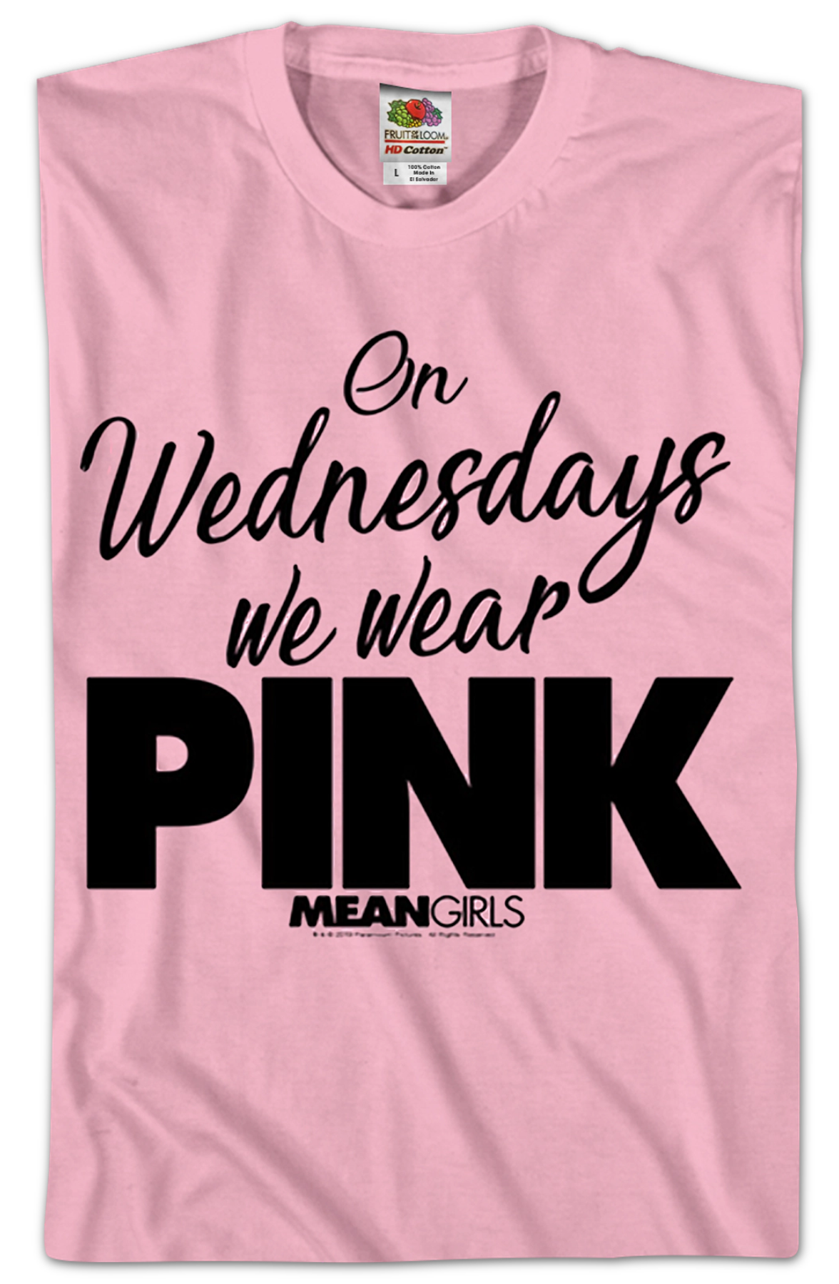 Mean Girls On Wednesdays We Wear Pink T-Shirt product image 2