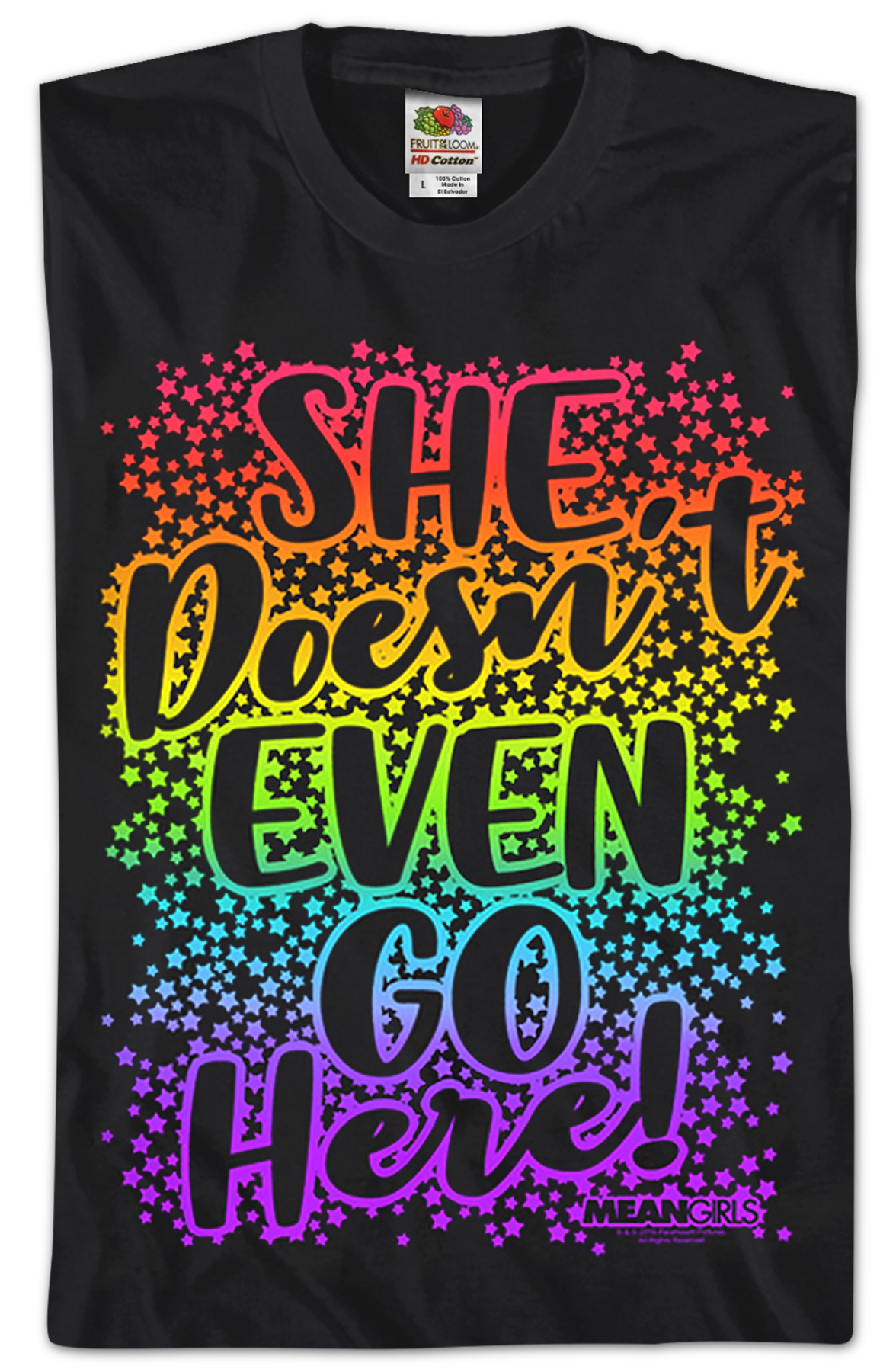 Mean Girls She Doesn't Even Go Here T-Shirt product image 2
