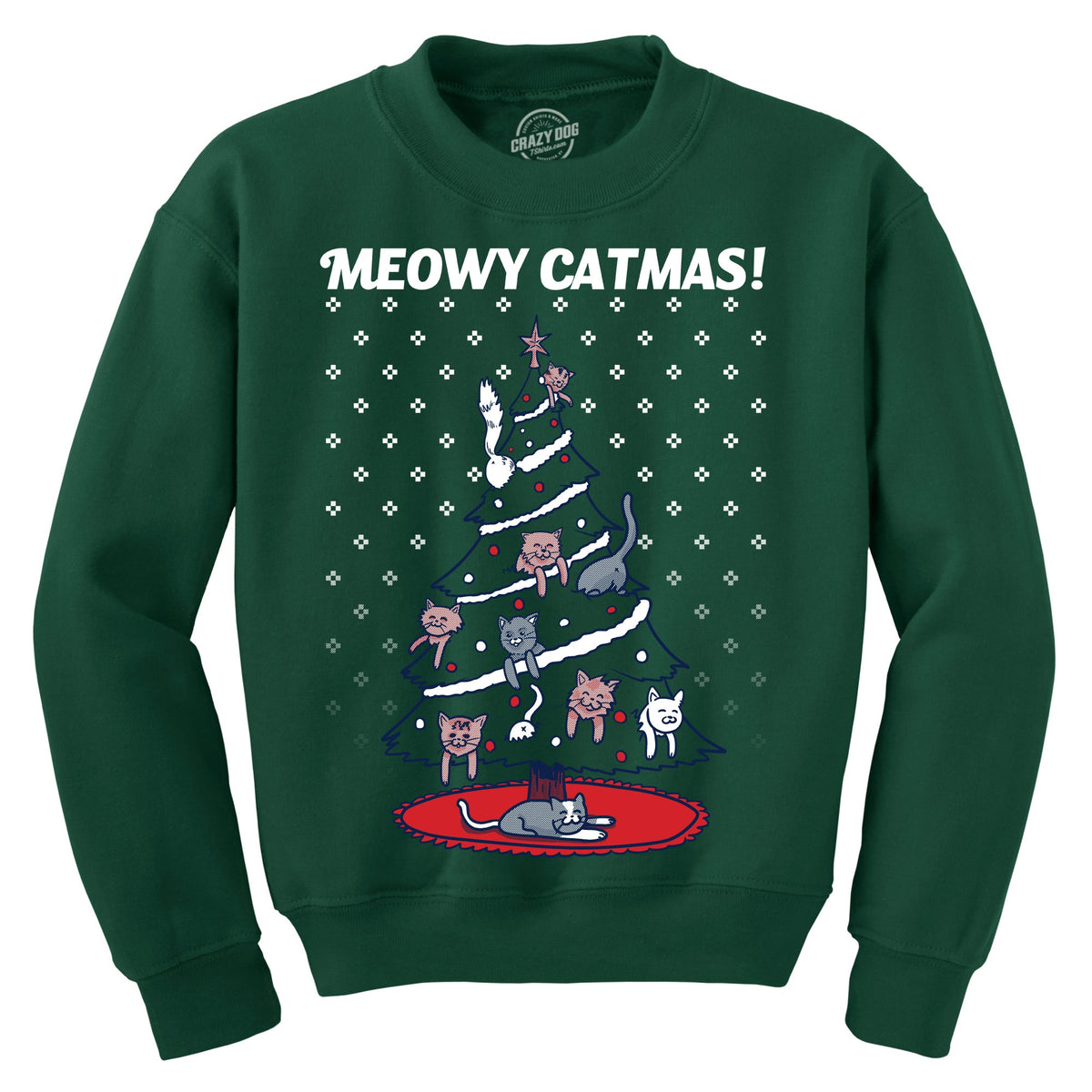 Meowy Catmas Crew Neck Sweatshirt product image 3