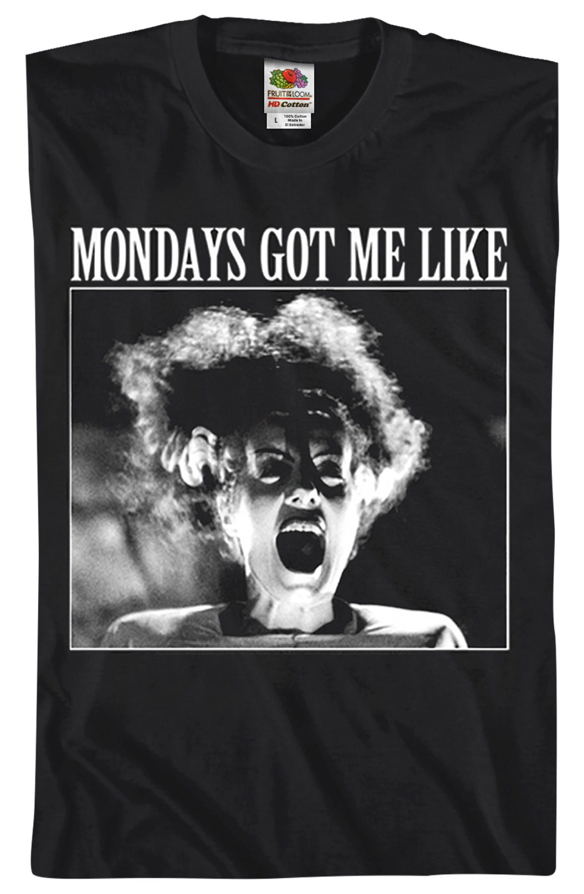 Mondays Got Me Like Bride Of Frankenstein T-Shirt product image 2