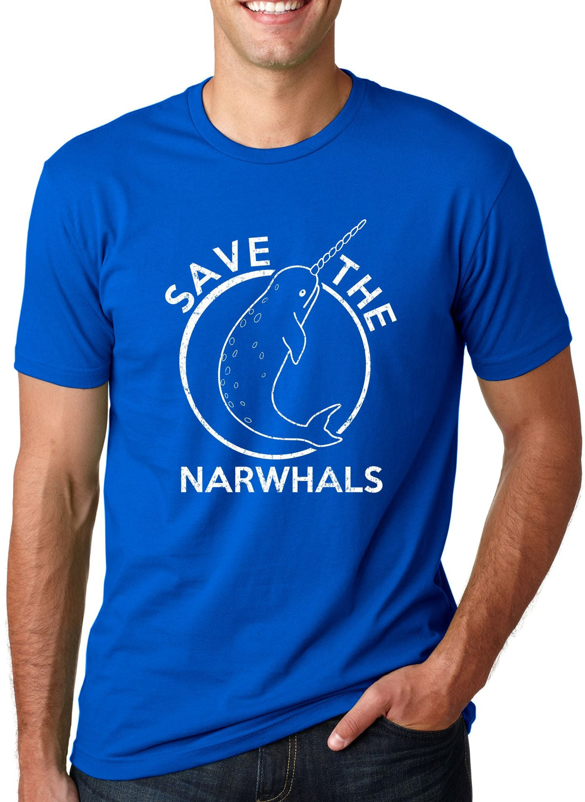 Save The Narwhals Men's T Shirt product image 4