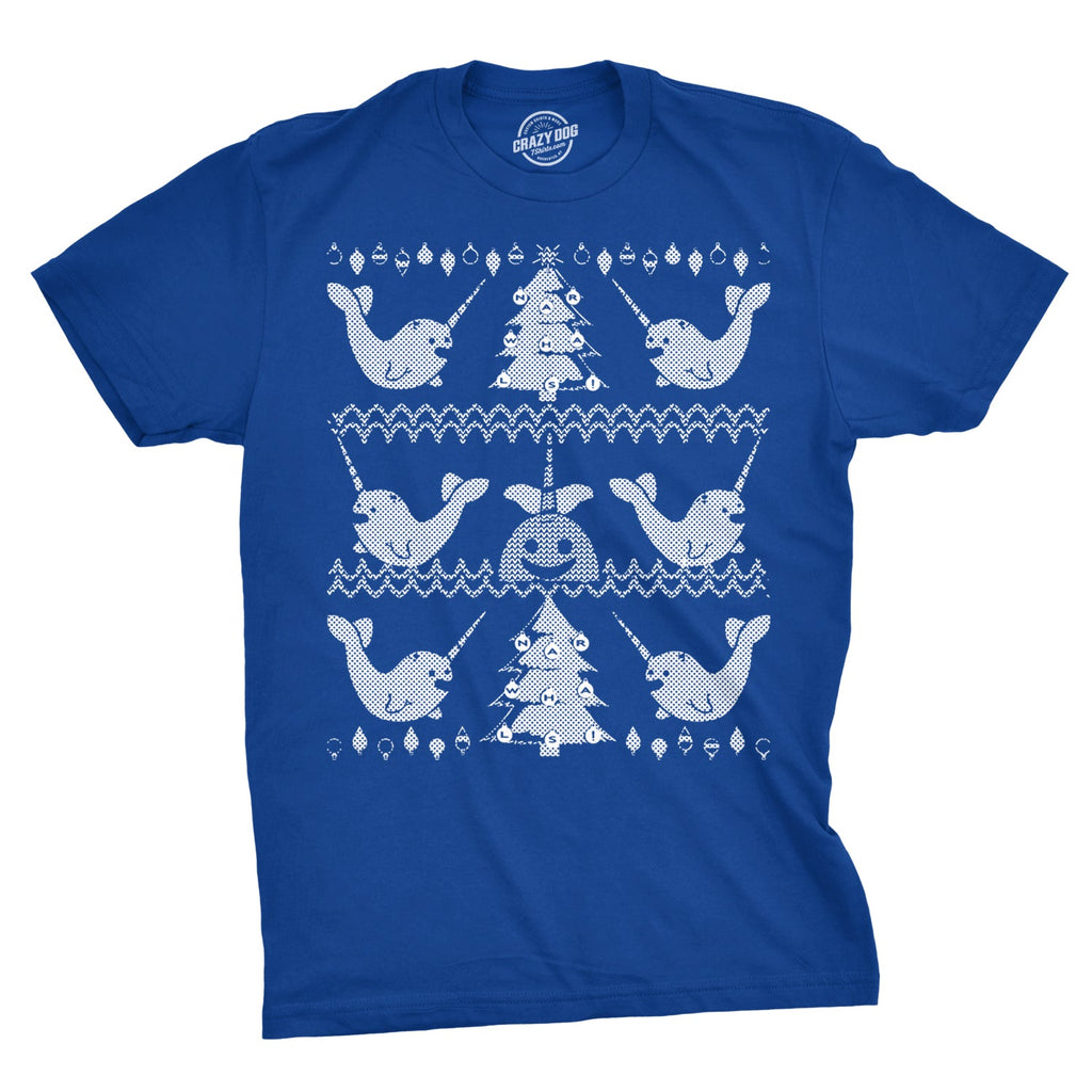 Narwhal Ugly Christmas Sweater Men's T Shirt product image 5