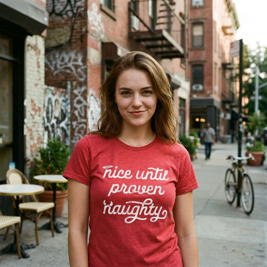 Nice Until Proven Naughty Women's T Shirt product image 2