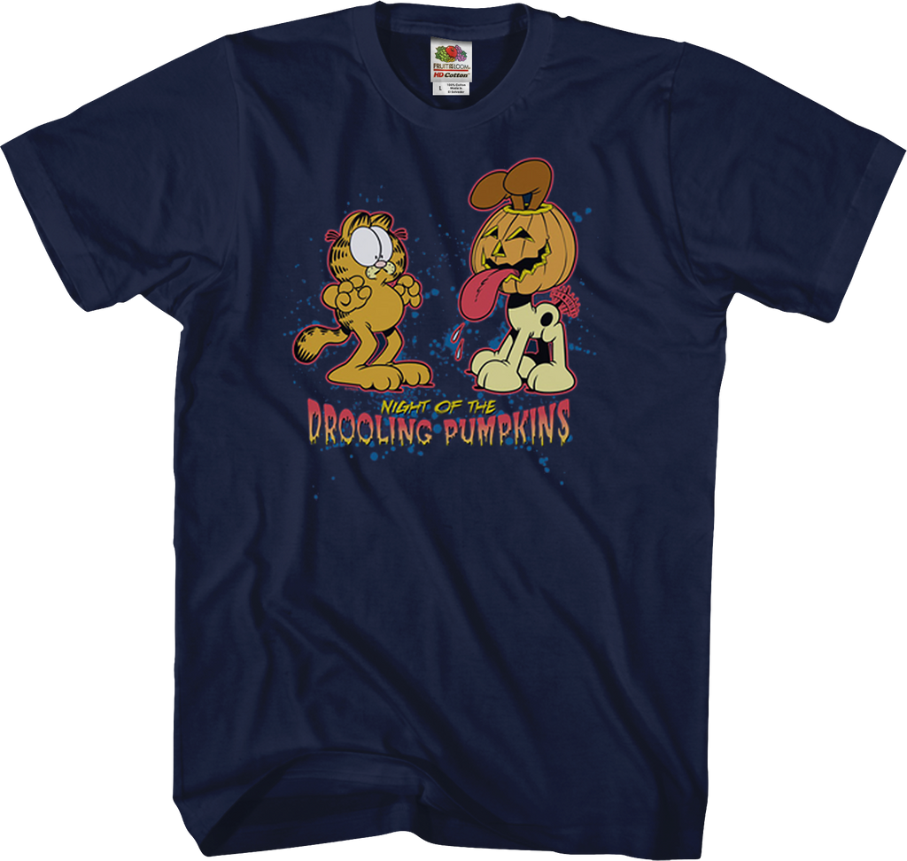 Night Of The Drooling Pumpkins Garfield T-Shirt product image 1