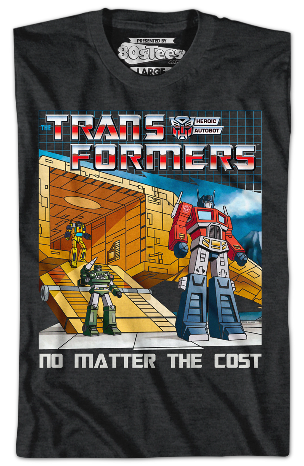 No Matter The Cost Black Heather Transformers T-Shirt product image 2