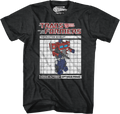 Optimus Prime Instruction Booklet Transformers T-Shirt product image 1