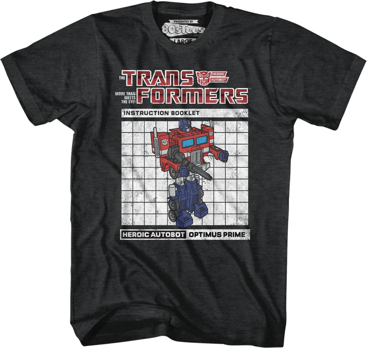 Optimus Prime Instruction Booklet Transformers T-Shirt product image 1
