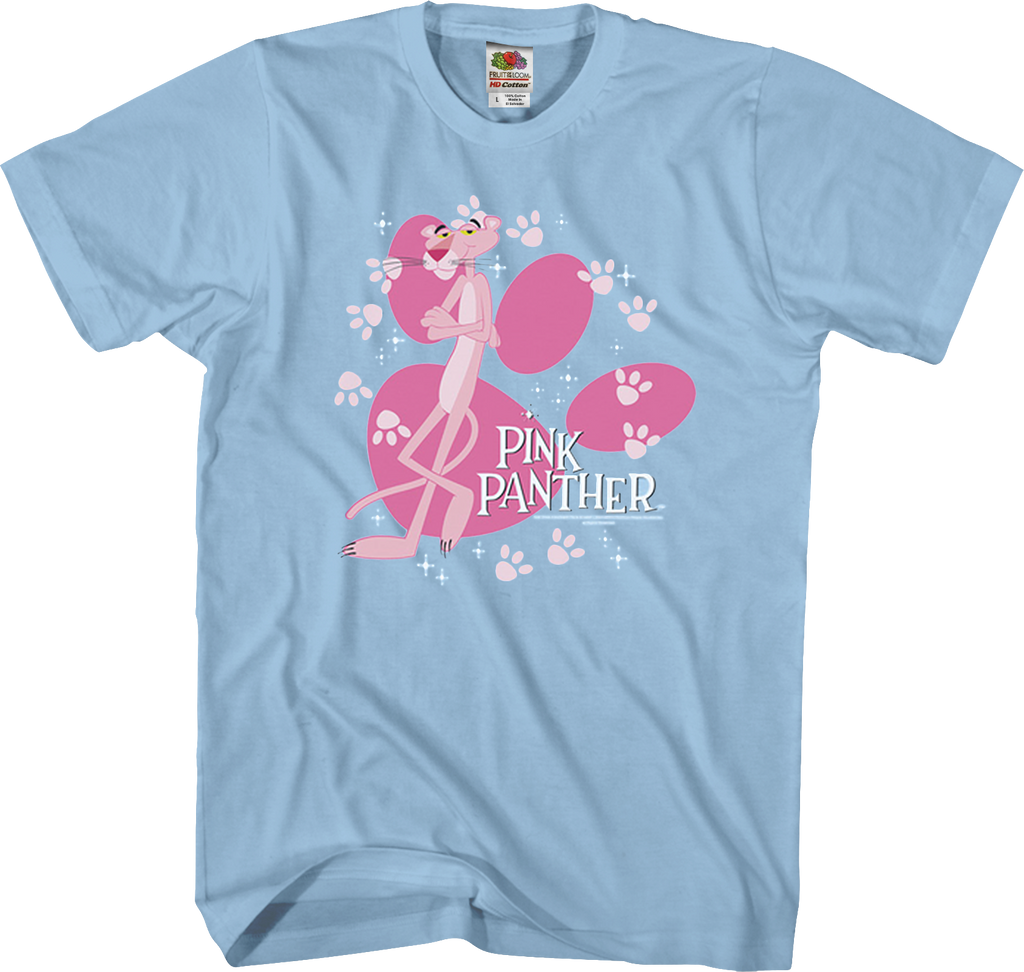 Paw Prints Pink Panther T-Shirt product image 1